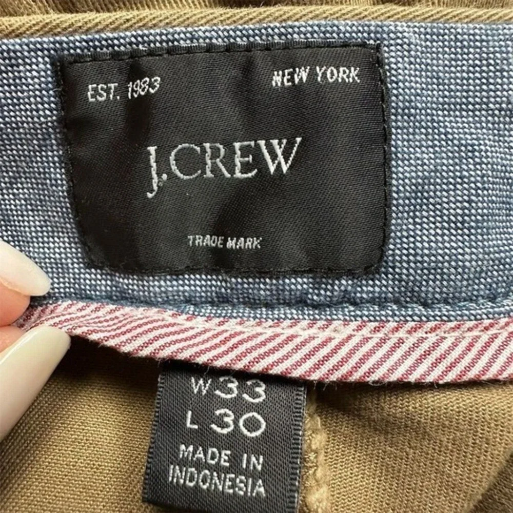 J. Crew Men's Chino Pants Tan Size 33 Classic Fit‎ Casual